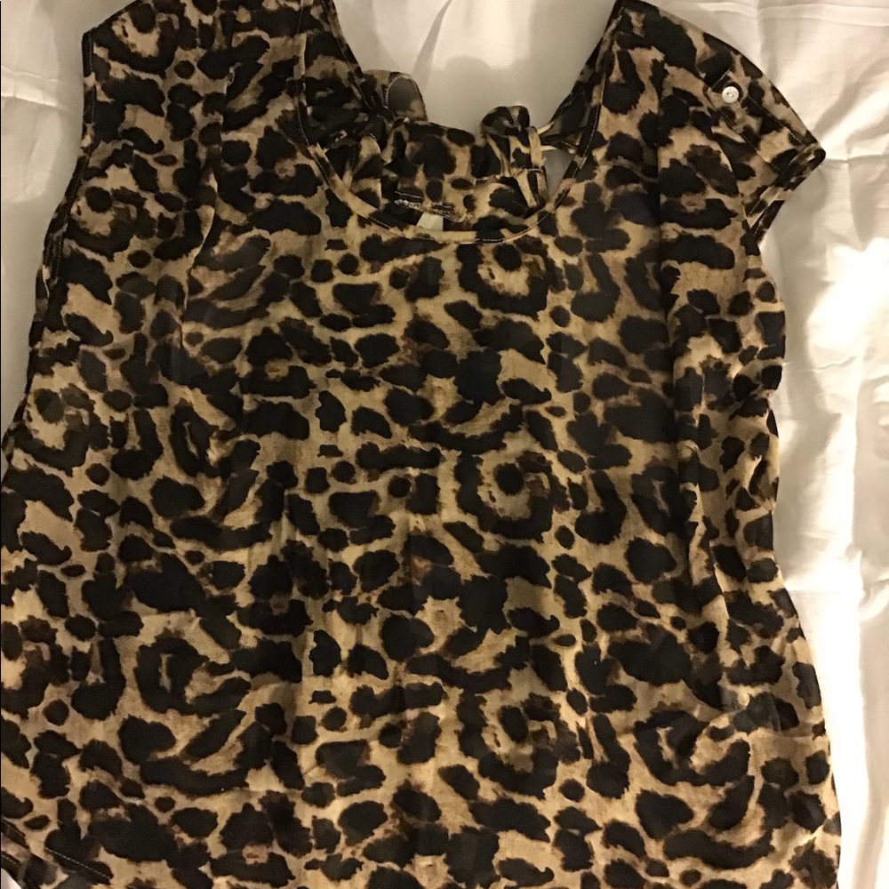 Cheetah print top